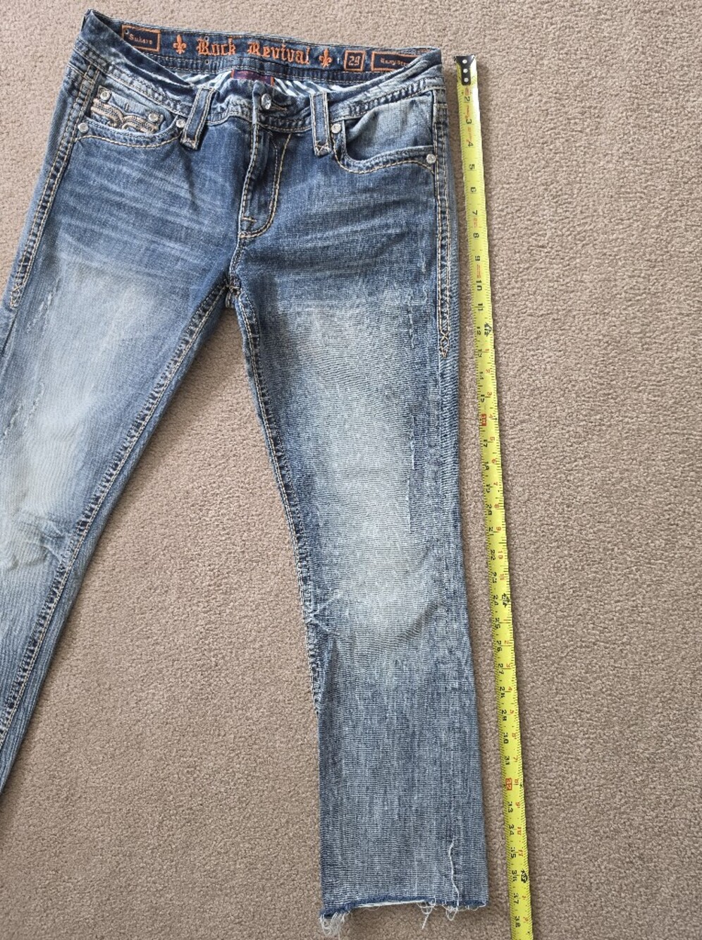 Rock Revival Women's Straight Leg Jeans in Washed Blue